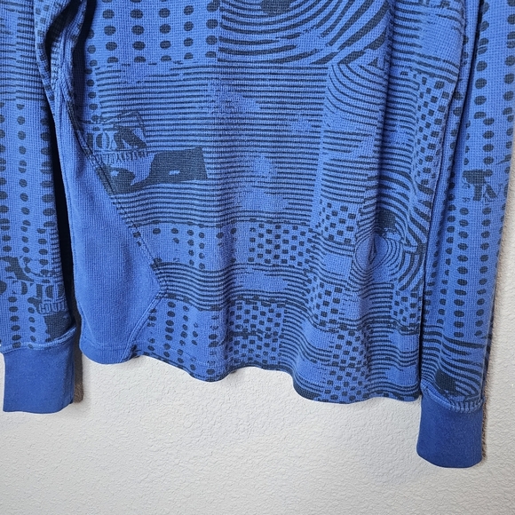 Vtg Volcom Mens L Thermal Long‎ Sleeve Tee Shirt Blue 90s Ski Snowboard Preppy - Picture 10 of 13